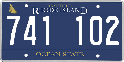 RI license plate 741102