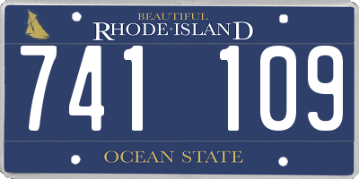 RI license plate 741109
