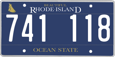 RI license plate 741118