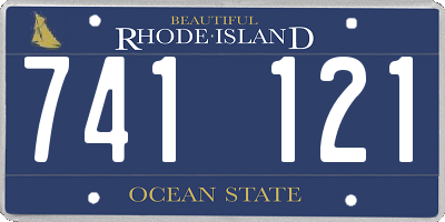 RI license plate 741121