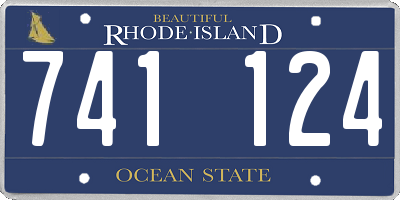 RI license plate 741124
