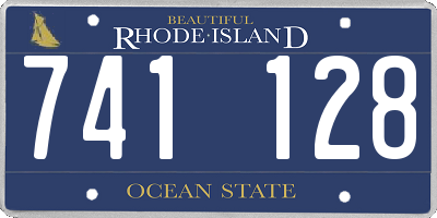 RI license plate 741128