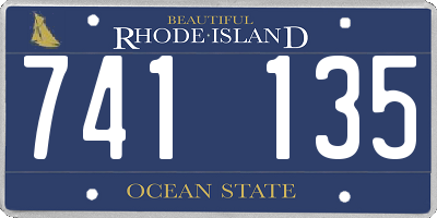 RI license plate 741135