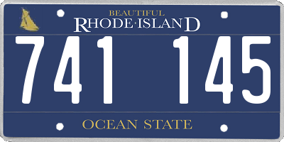 RI license plate 741145
