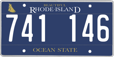 RI license plate 741146