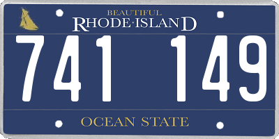 RI license plate 741149