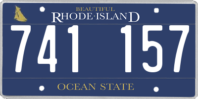 RI license plate 741157