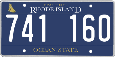 RI license plate 741160