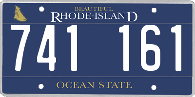 RI license plate 741161