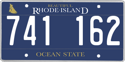 RI license plate 741162