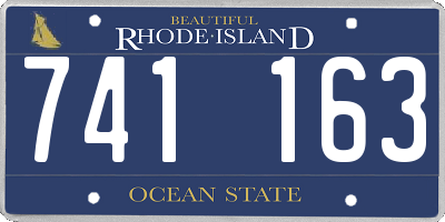 RI license plate 741163