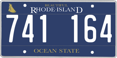 RI license plate 741164