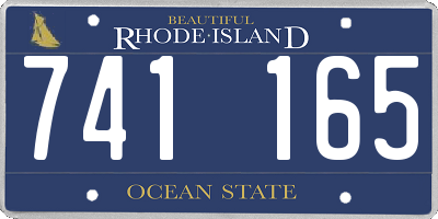 RI license plate 741165