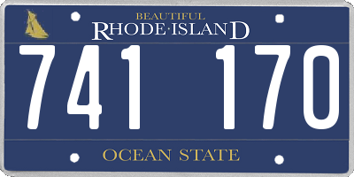 RI license plate 741170
