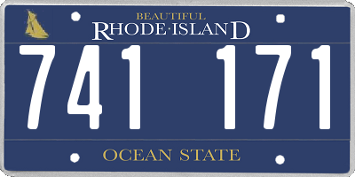RI license plate 741171