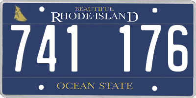 RI license plate 741176