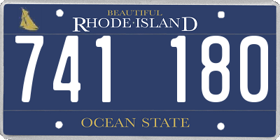RI license plate 741180
