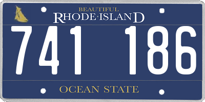 RI license plate 741186
