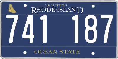 RI license plate 741187