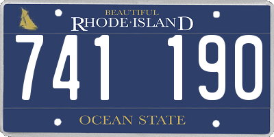 RI license plate 741190