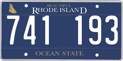 RI license plate 741193