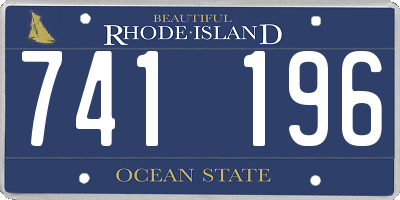 RI license plate 741196