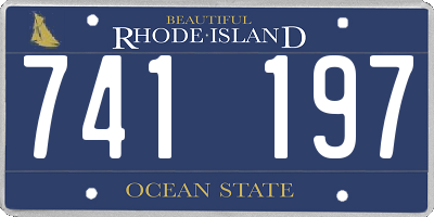 RI license plate 741197