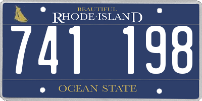 RI license plate 741198