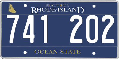 RI license plate 741202