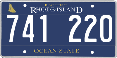 RI license plate 741220