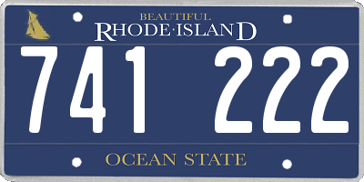 RI license plate 741222