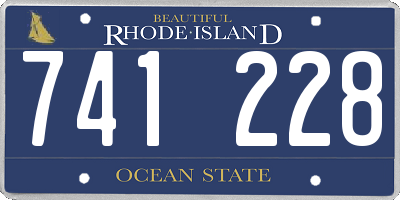 RI license plate 741228