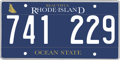RI license plate 741229