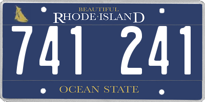 RI license plate 741241