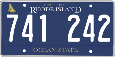 RI license plate 741242