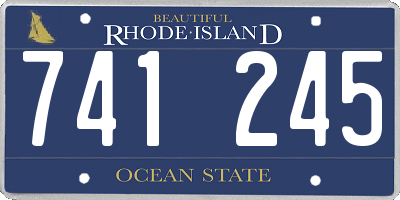 RI license plate 741245