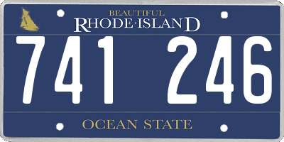 RI license plate 741246