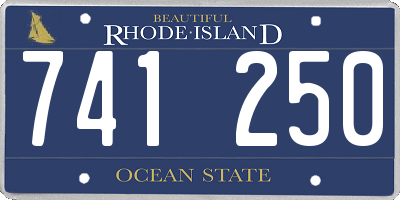 RI license plate 741250