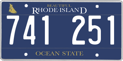 RI license plate 741251
