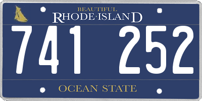 RI license plate 741252