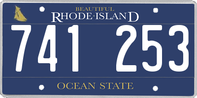 RI license plate 741253