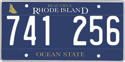 RI license plate 741256