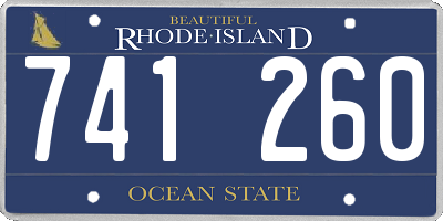 RI license plate 741260