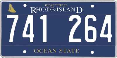 RI license plate 741264