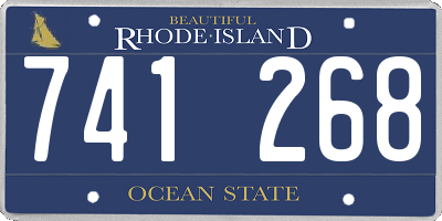 RI license plate 741268