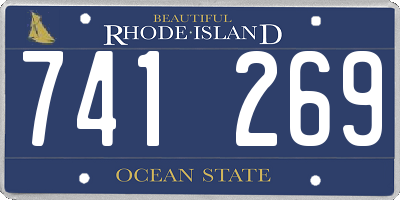 RI license plate 741269