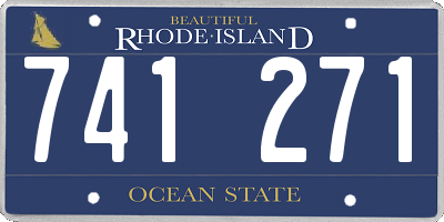 RI license plate 741271
