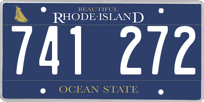 RI license plate 741272