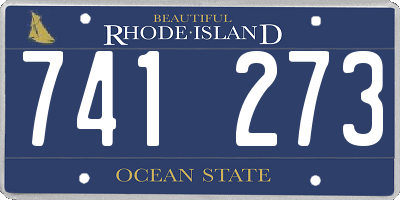 RI license plate 741273