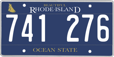 RI license plate 741276